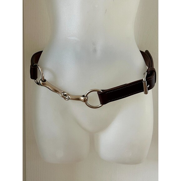 Rebecca Ray Belt Size 34 Black Snaffle BIT Bridle Equestrian Leather USA main image 14
